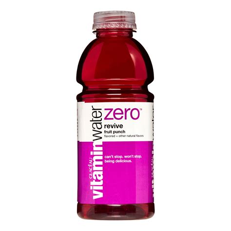 Vitamin Water Zero Revive Fruit Punch Water Beverage 20 Fl Oz 24