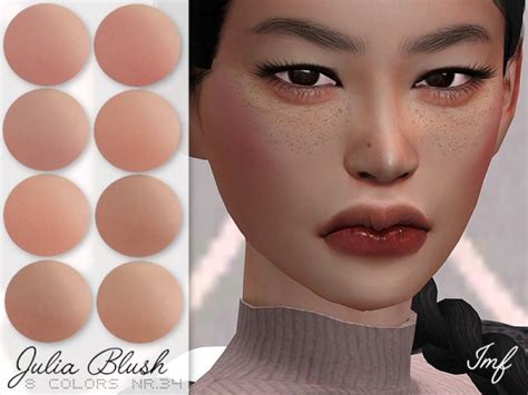 The Sims Resource Julia Blush N34 By Izziemcfire • Sims 4 Downloads
