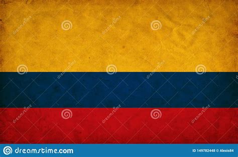 Colombia Grunge Flag Stock Illustration Illustration Of Country