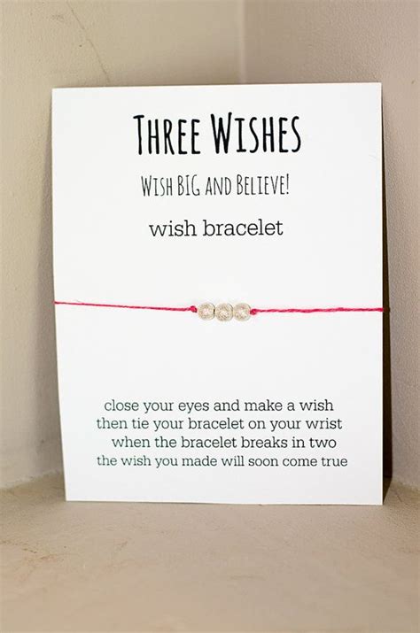 Three Wishes Wish Bracelet Silver Etsy Hong Kong Wish Bracelets