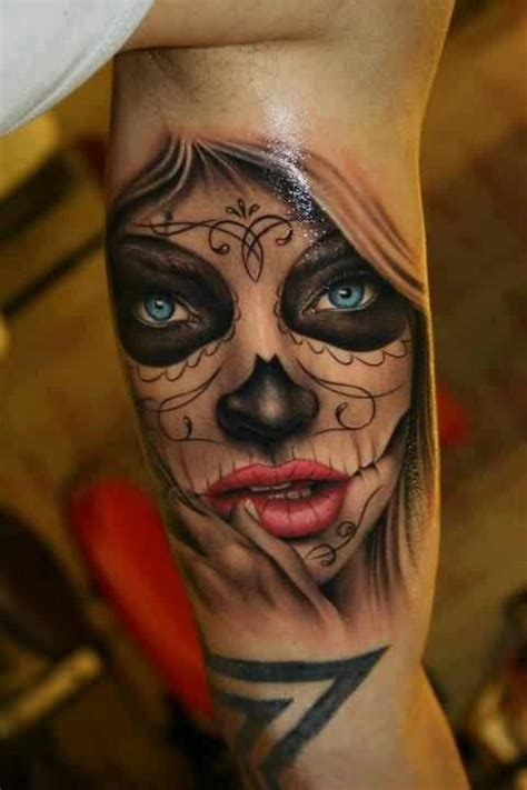Sugar Skull Face Tattoo The Best Tattoo Gallery Collection