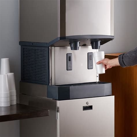 scotsman hid540a 1 meridian countertop air cooled ice machine and water dispenser 40 lb bin