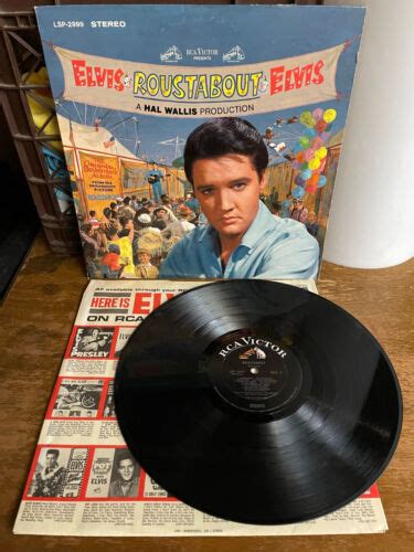 Elvis Presley Roustabout Org 1964 Rca Lsp 2999 Dg 2s2s Vgvg W Ep