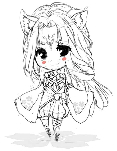 Sketch Chibi Example By Mzzazn On Deviantart