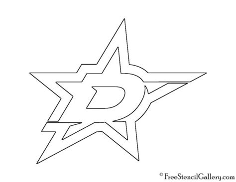 Nhl Dallas Stars Logo Stencil Free Stencil Gallery