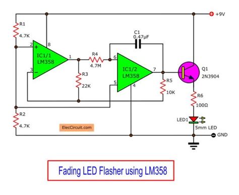One Led Flasher Circuit