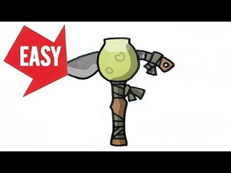 Follow along with us and learn how to draw a pip squeak pickaxe from fortnite! How to draw Fortnite pickaxe【MACHETE】Easy & Cute drawing ...