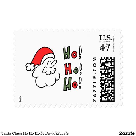Santa Claus Ho Ho Ho Stamp Available On More Cards Postcards And Wrapping Paper Type The Name