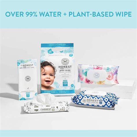 The Honest Company Baby Wipes Hypoallergenic Honest Wipes 288 Count