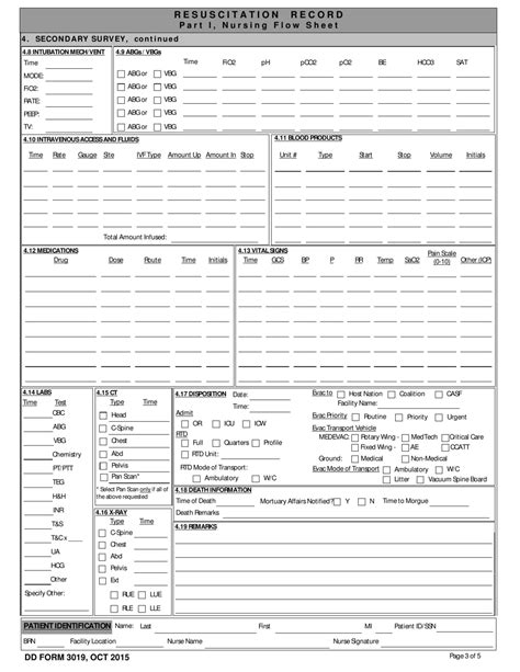 Dd Form 3019 Fill Out Sign Online And Download Fillable Pdf