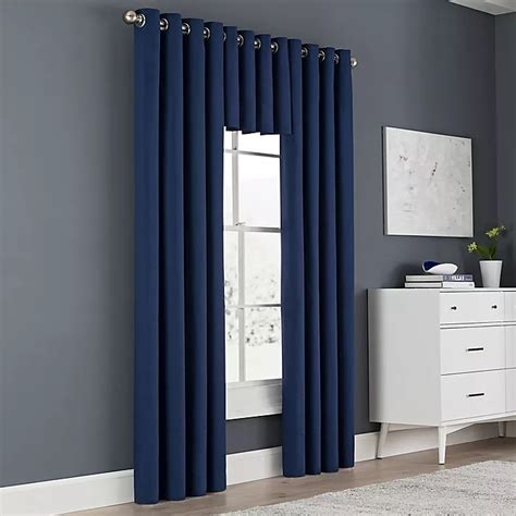 Newport Grommet Window Curtain Panel And Valance Bed Bath And Beyond
