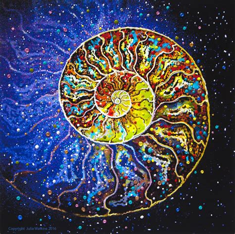 The Sacred Nautilus Energy Painting Giclee Print Energy Artist Julia