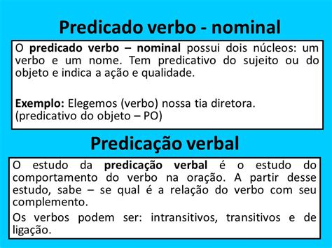 Exemplos De Frases Com Predicado Verbo Nominal Novo Exemplo