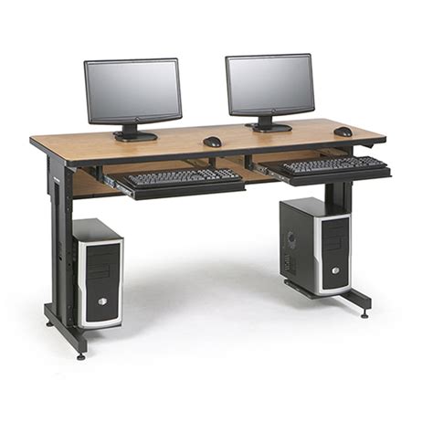 Computer case fabrication horizontal table pc computer case. Computer Training Table | Technology Classroom Furniture