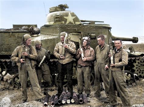 War Machines Of World War Two Brought To Life With Colour Daily Mail