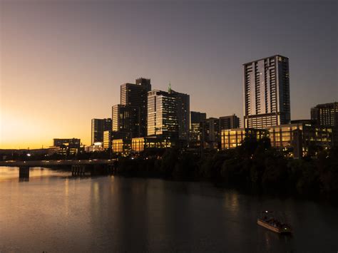 Downtown Austin Texas Skyline At Sunset Cutrer Photography