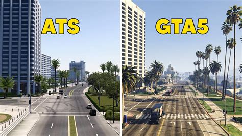 Gta5 Los Santos Vs Ats Los Angeles Map Comparison Youtube