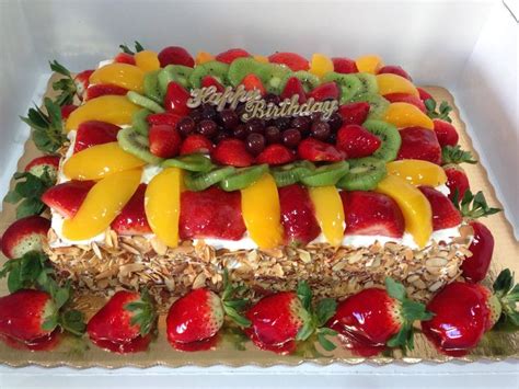 Discover cake decorations on amazon.com at a great price. Fresh Fruit Cake filled with Bavarian Cream | Fresh fruit ...