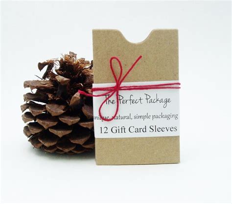 T Card Sleeves Mini Envelopes Brown Kraft 12 By Perfectpackage