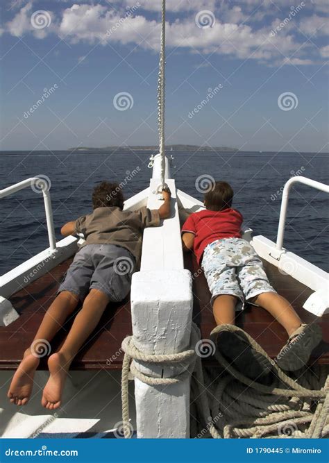 Kids On Boat Royalty Free Stock Photo Image 1790445