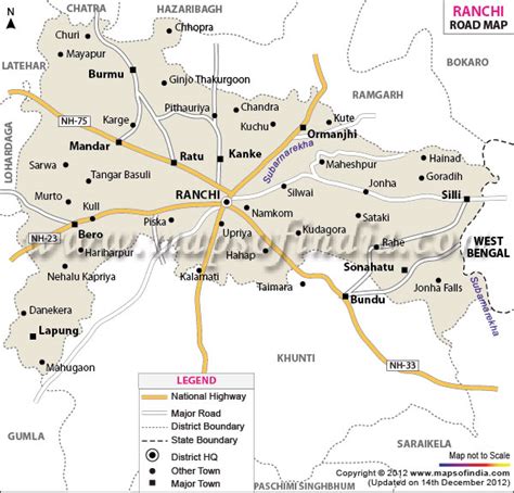 Ranchi Road Map