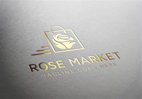 Rose Market Flower Logo Template 70740 Templatemonster Flower Logo