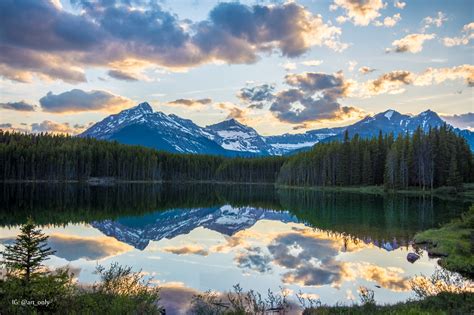 Yesterdays Sunset At Herbert Lake In Banff National Park Ab Canada