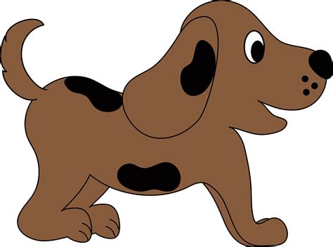 Clip Art Illustration Of A Cartoon Puppy Clip Art