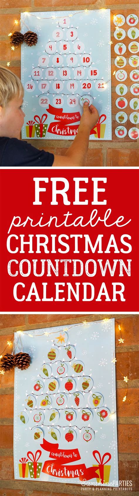 Free Christmas Countdown Calendar Get Your Christmassy Vibes Going Christmas Countdown