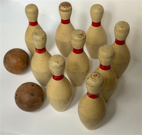 Vintage Bowling Game Toy Etsy
