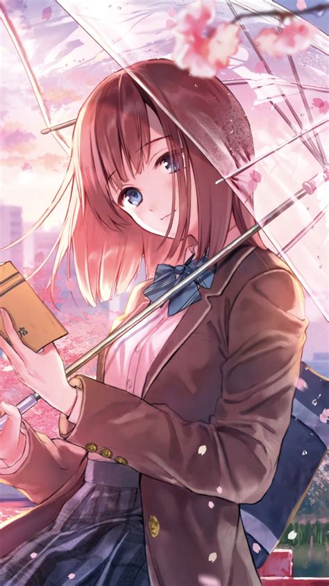 Download Blossom Anime Girl Beautiful Wallpaper