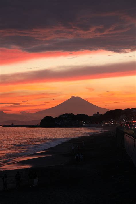 Mount Fuji As Seen From Syonan Beach Japan Web Magazine