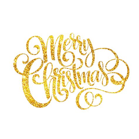 Golden Merry Xmas Png Glitter Texture Calligraphy Download Png Image