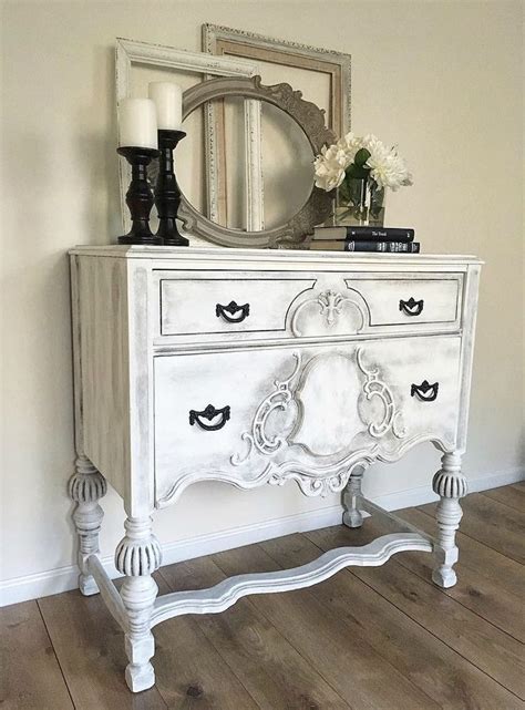 Ideal as a bedside or lamp table in the living room or hallway. Old Made New! This small sideboard table was revamped with ...