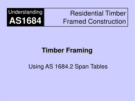 Using Span Tables As1684 2
