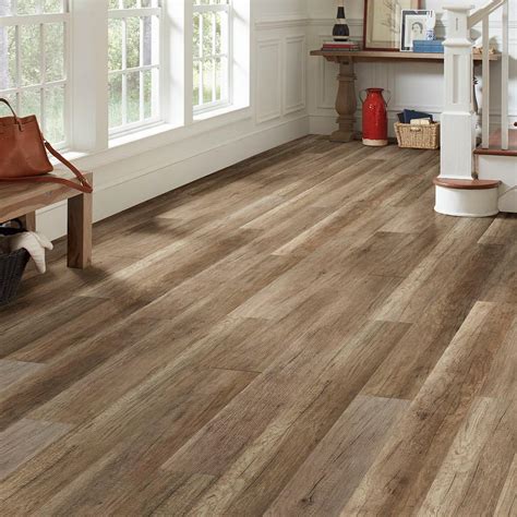 What is waterproof vinyl flooring, though? LifeProof Greystone Oak Water Resistant 12 mm Laminate ...
