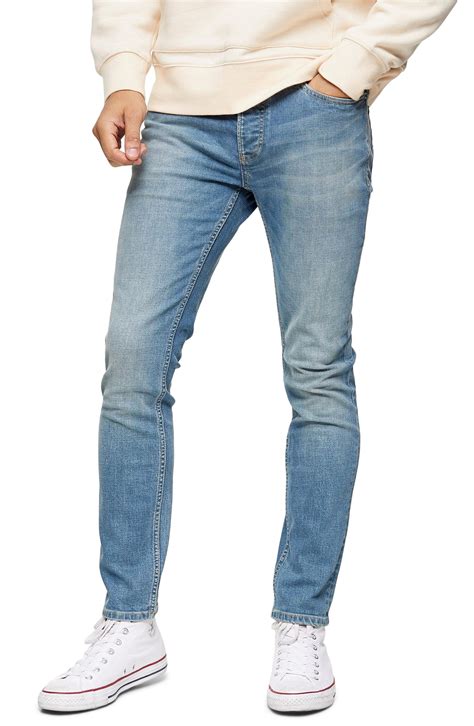 Mens Topman Skinny Fit Jeans Size 32 X 34 Blue The Fashionisto