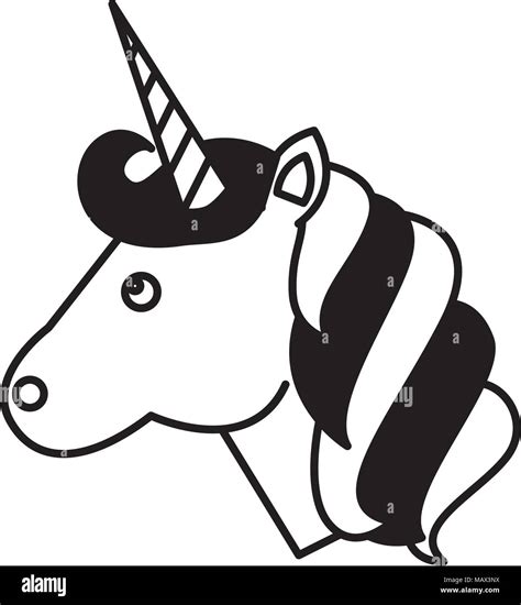 Cute Animal Magic Unicorn Horn Stock Vector Image And Art Alamy
