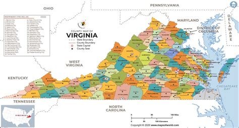 Virginia County Map Virginia Counties Counties In Virginia Va