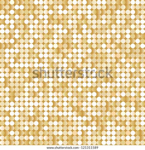 Seamless Background Shiny Golden Paillettes Stock Vector Royalty Free