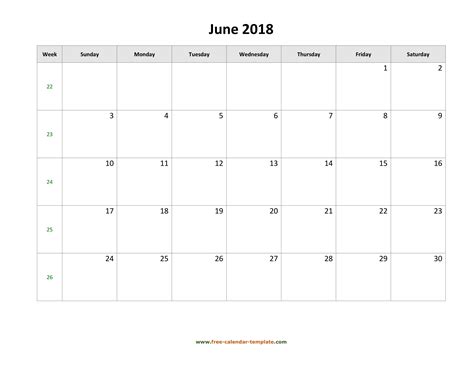 Printable Calendar Large Boxes Landscape Calendar Printables Free