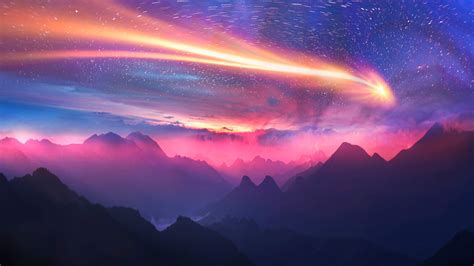Dreamy Sky Mountains 5k Hd Artist 4k Wallpapers Images Backgrounds