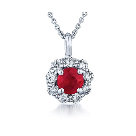 Barmakian Ruby And Diamond Pendant Barmakian Jewelers