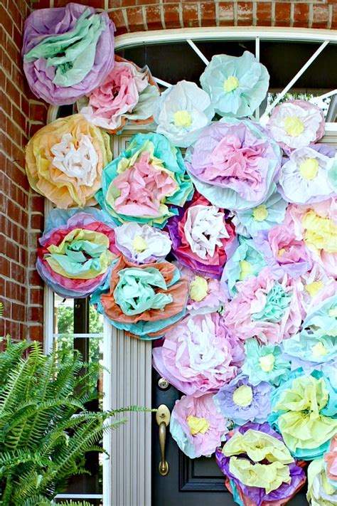 Simple And Inexpensive Party Shower And Banquet Decor Tissue Paper