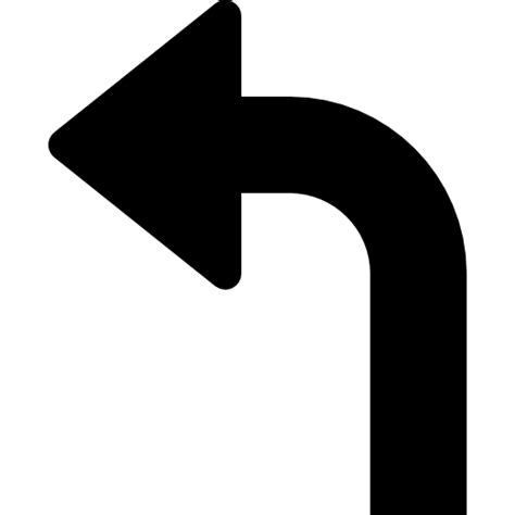 Turn Left Free Arrows Icons