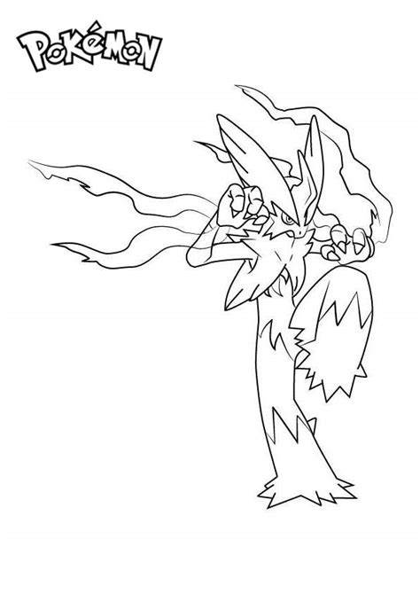 Pokemon Blaziken Coloring Page