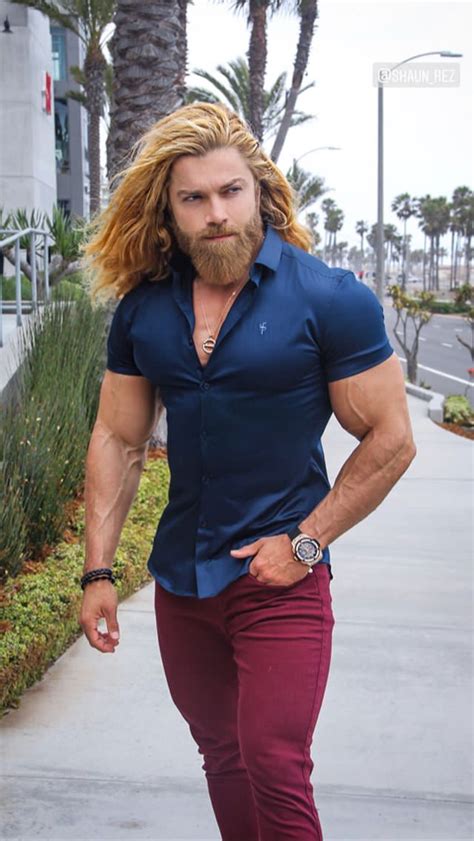 Long Hair And Beard With A Casual Look Long Hair Styles Men Hair And
