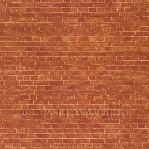 Melody Jane Dollhouse Old Red Brick Paper Miniature Print 124 Scale