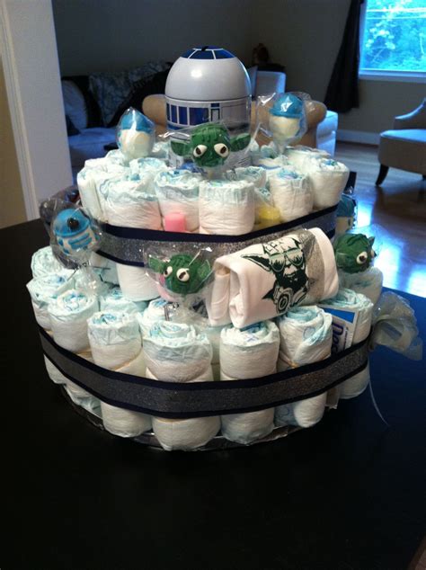 Star Wars Diaper Cake Twins Baby Shower Baby Shower Ts Baby Diapers
