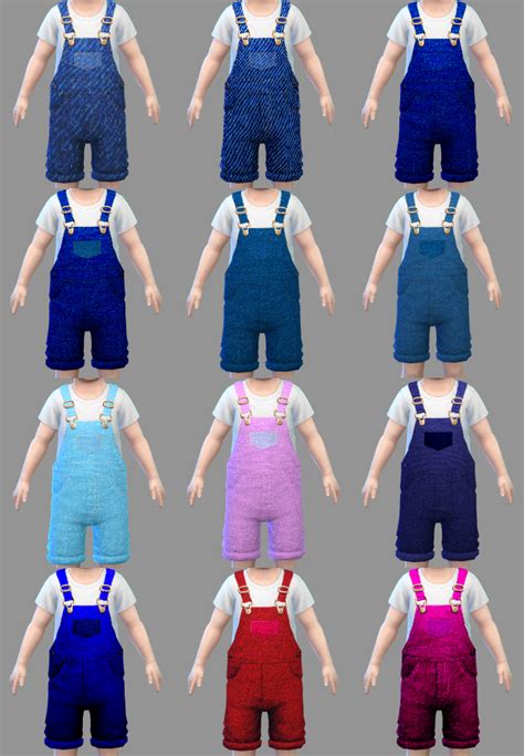 Toddlerjeansoverallsrecolor 儿童衣服下载v10版本模拟人生4 Mod下载 3dm Mod站